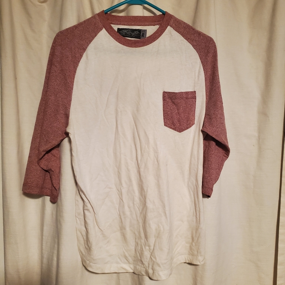 Men's Red And White T-shirt